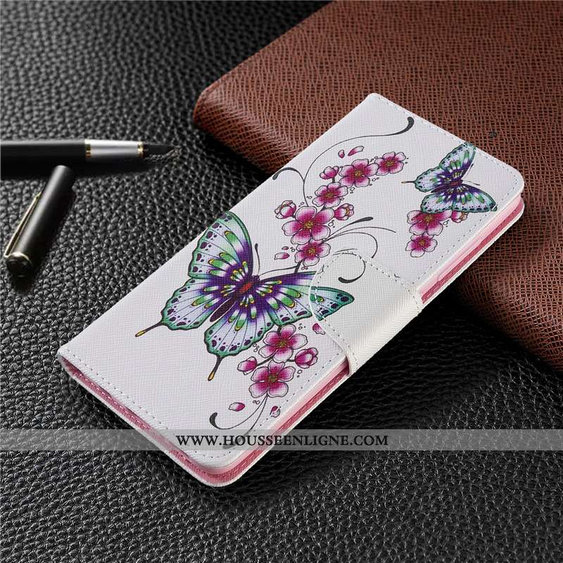 Étui Nokia 2.3 Dessin Animé Cuir Blanc Protection Téléphone Portable Peinture Blanche