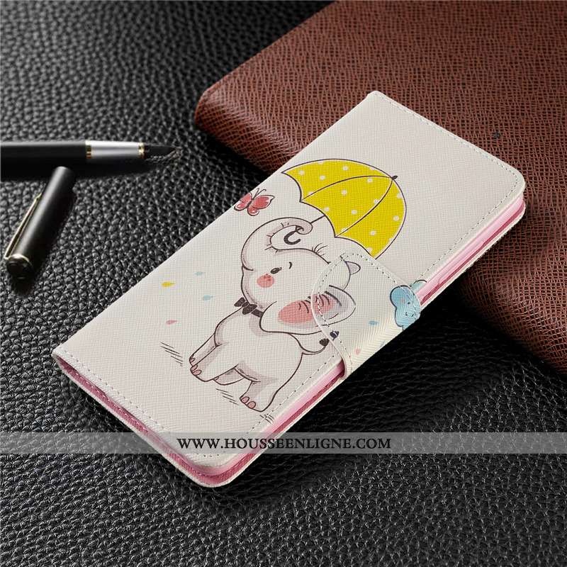 Étui Nokia 2.3 Dessin Animé Cuir Blanc Protection Téléphone Portable Peinture Blanche