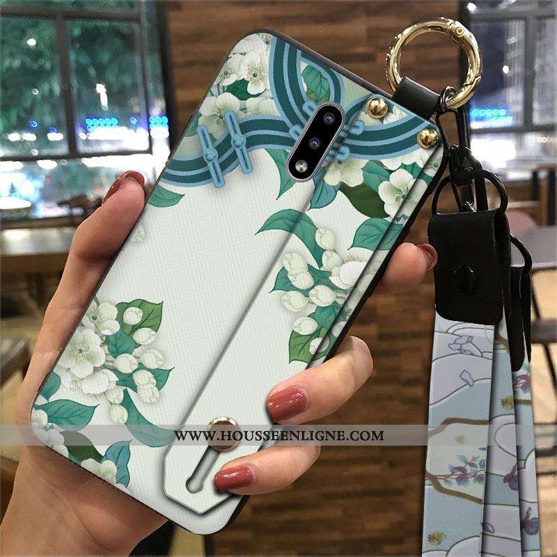 Étui Nokia 2.3 Vintage Fluide Doux Téléphone Portable Support Style Chinois Vert Ornements Suspendus