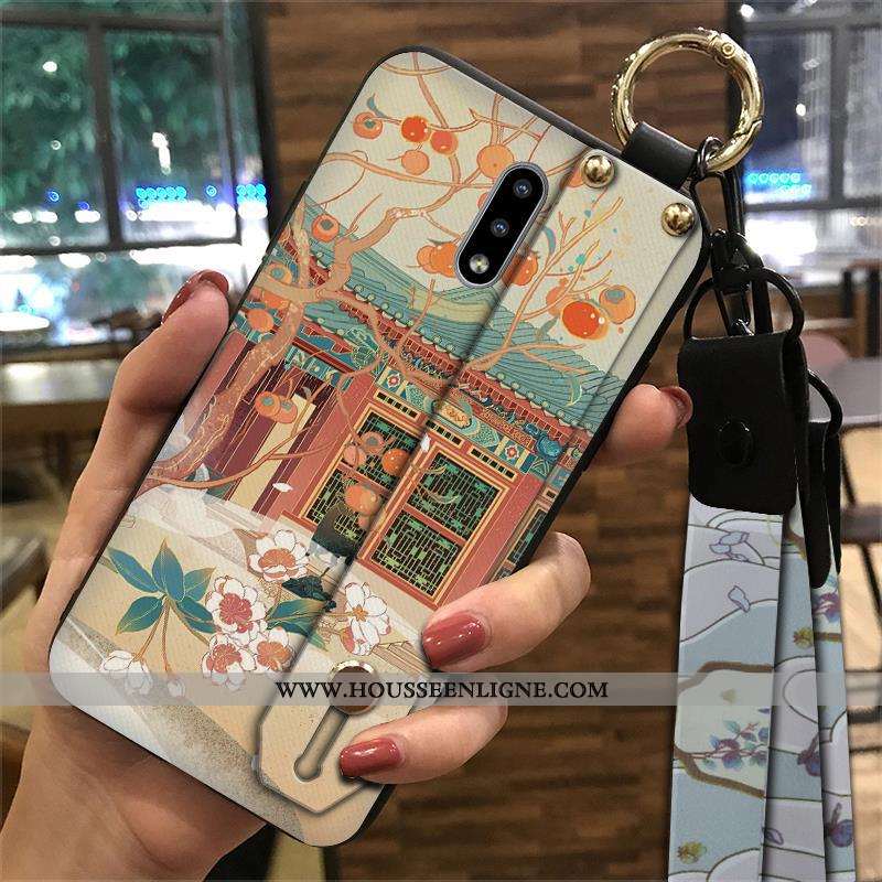Étui Nokia 2.3 Vintage Fluide Doux Téléphone Portable Support Style Chinois Vert Ornements Suspendus