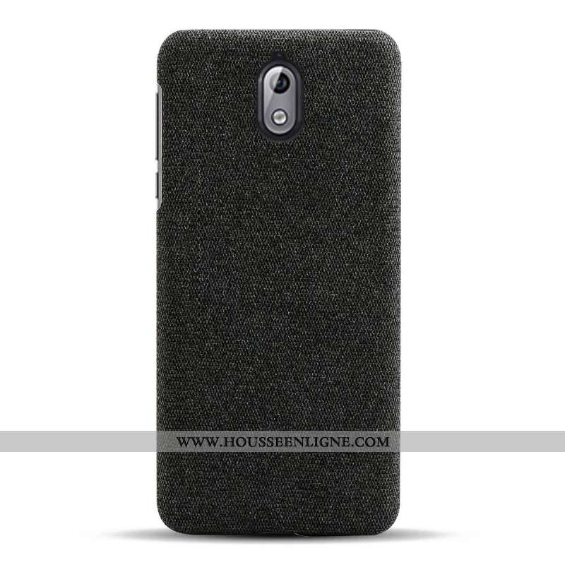 Étui Nokia 3.1 Légère Ultra Antidérapant Coque Gris Tissu
