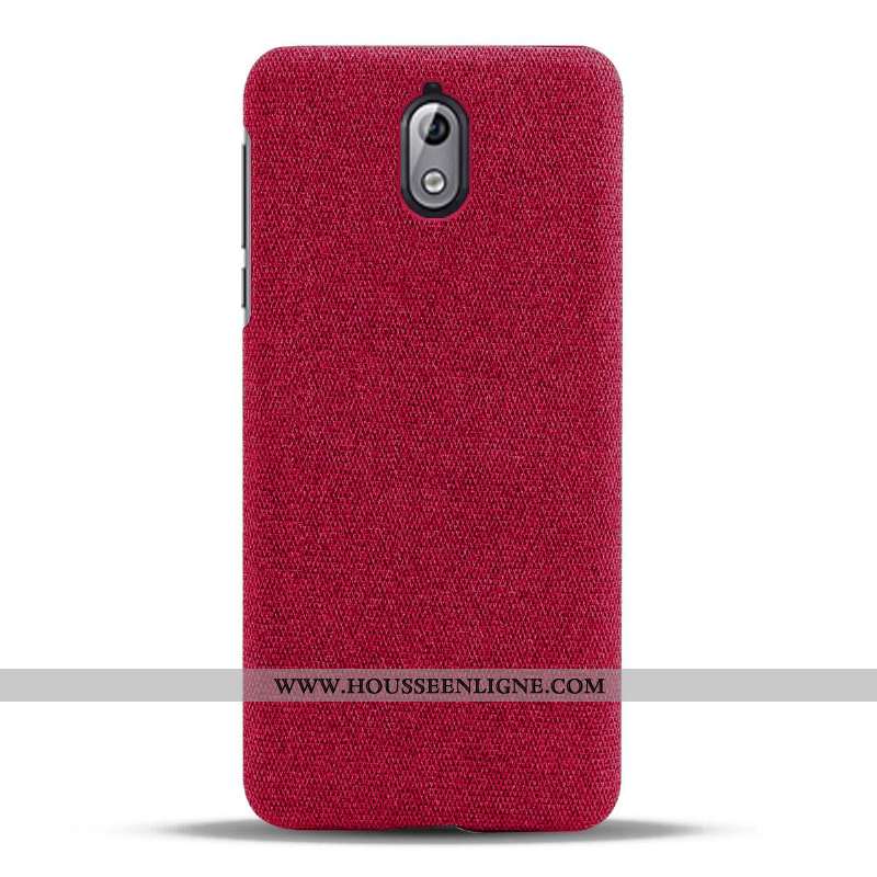 Étui Nokia 3.1 Légère Ultra Antidérapant Coque Gris Tissu
