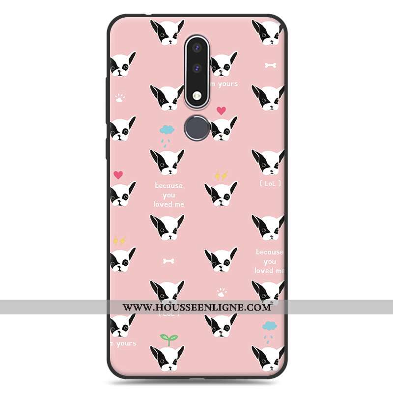 Étui Nokia 3.1 Plus Charmant Tendance Dessin Animé Téléphone Portable Incassable Coque Rouge