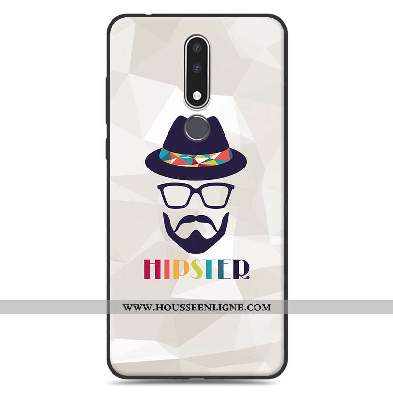 Étui Nokia 3.1 Plus Charmant Tendance Dessin Animé Téléphone Portable Incassable Coque Rouge