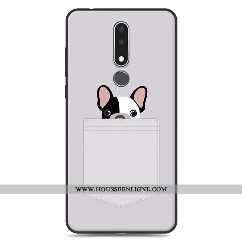 Étui Nokia 3.1 Plus Charmant Tendance Dessin Animé Téléphone Portable Incassable Coque Rouge