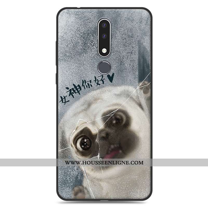 Étui Nokia 3.1 Plus Charmant Tendance Dessin Animé Téléphone Portable Incassable Coque Rouge