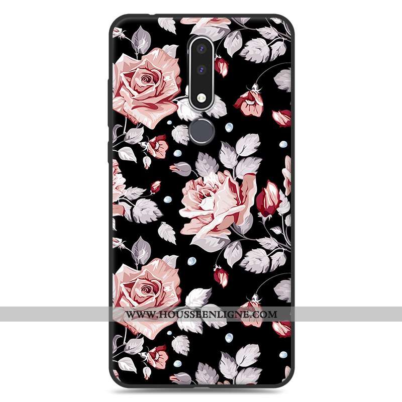 Étui Nokia 3.1 Plus Charmant Tendance Dessin Animé Téléphone Portable Incassable Coque Rouge