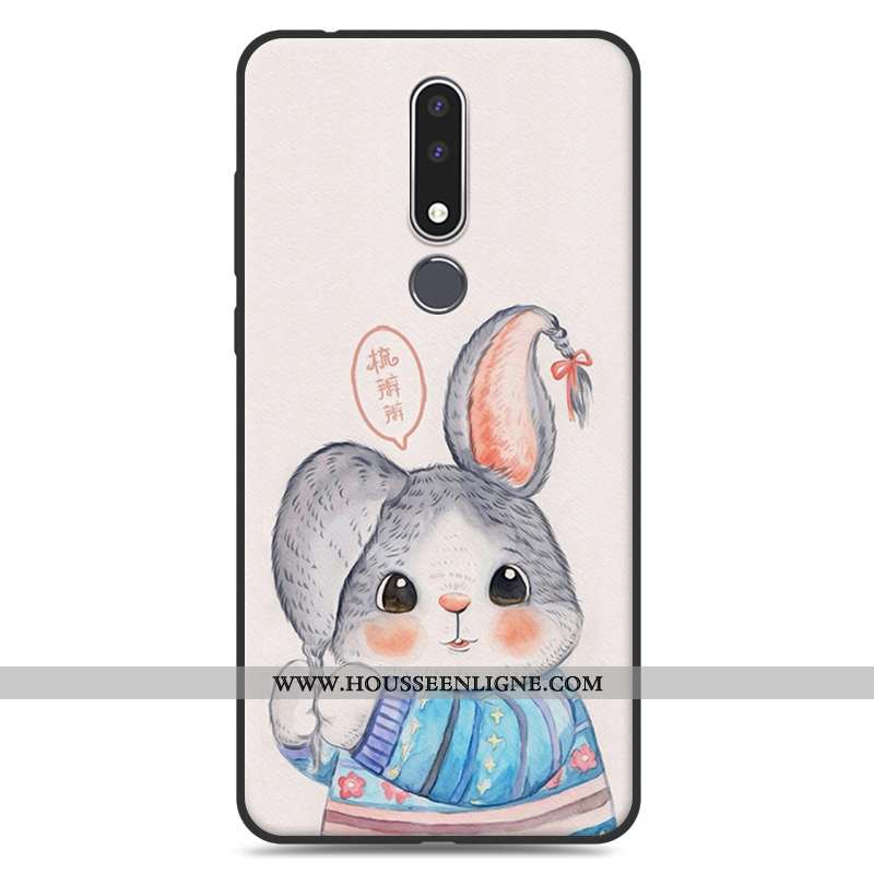 Étui Nokia 3.1 Plus Charmant Tendance Dessin Animé Téléphone Portable Incassable Coque Rouge