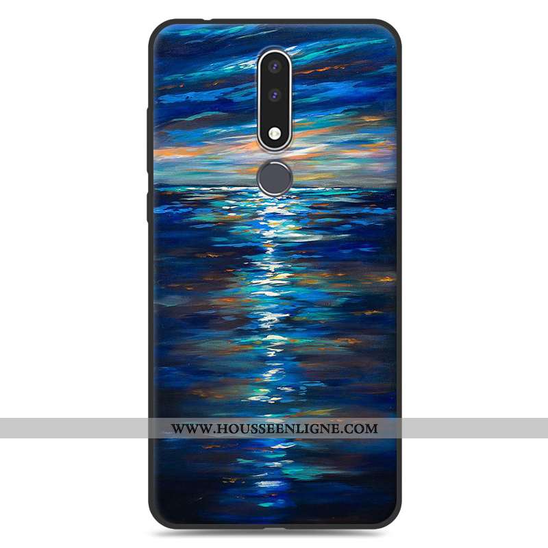 Étui Nokia 3.1 Plus Charmant Tendance Dessin Animé Téléphone Portable Incassable Coque Rouge