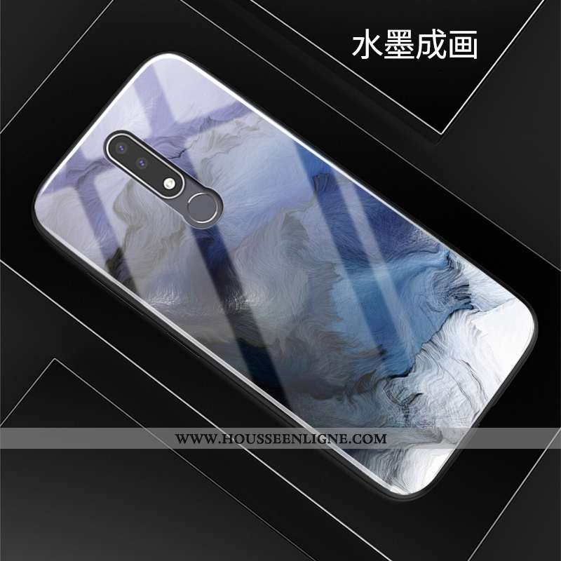 Étui Nokia 3.1 Plus Personnalité Créatif Incassable Verre Protection Nouveau Téléphone Portable Roug