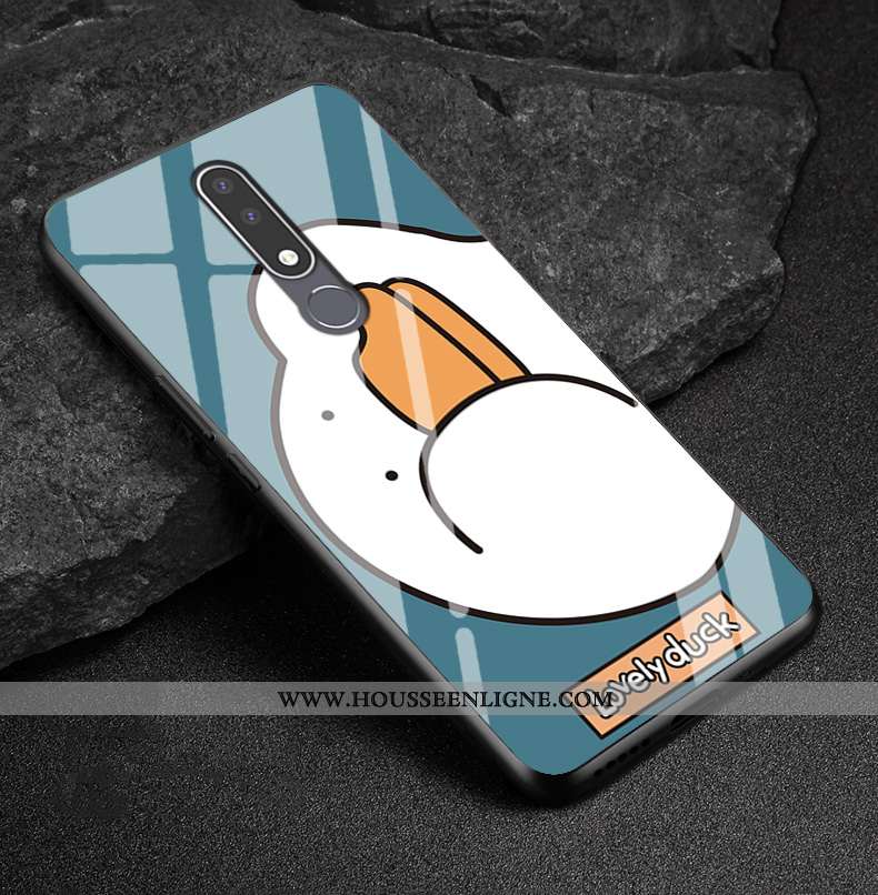 Étui Nokia 3.1 Plus Protection Verre Simple Fluide Doux Multicolore Silicone Personnalisé Coloré