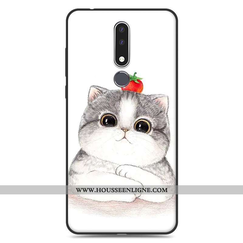 Étui Nokia 3.1 Plus Silicone Protection Coque Tendance Tout Compris Incassable Blanche