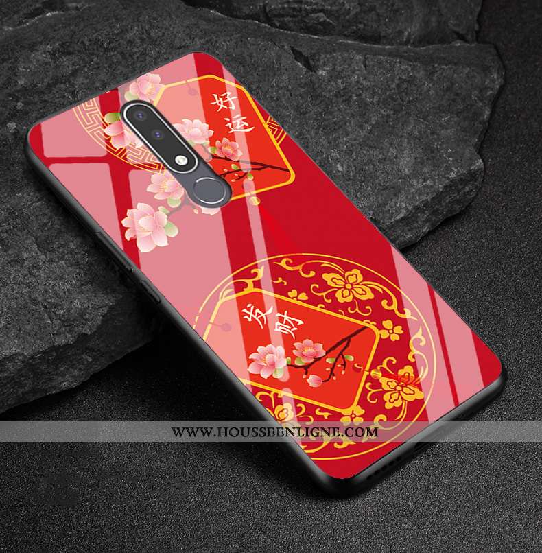 Étui Nokia 3.1 Plus Verre Délavé En Daim Tout Compris Coque Richesse Nouveau Téléphone Portable Blan