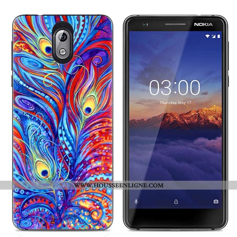 Étui Nokia 3.1 Protection Transparent Téléphone Portable Coque Créatif Multicolore Coloré