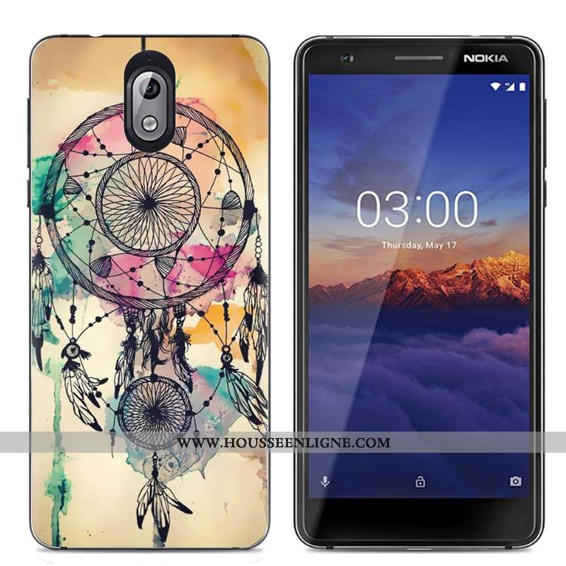 Étui Nokia 3.1 Protection Transparent Téléphone Portable Coque Créatif Multicolore Coloré