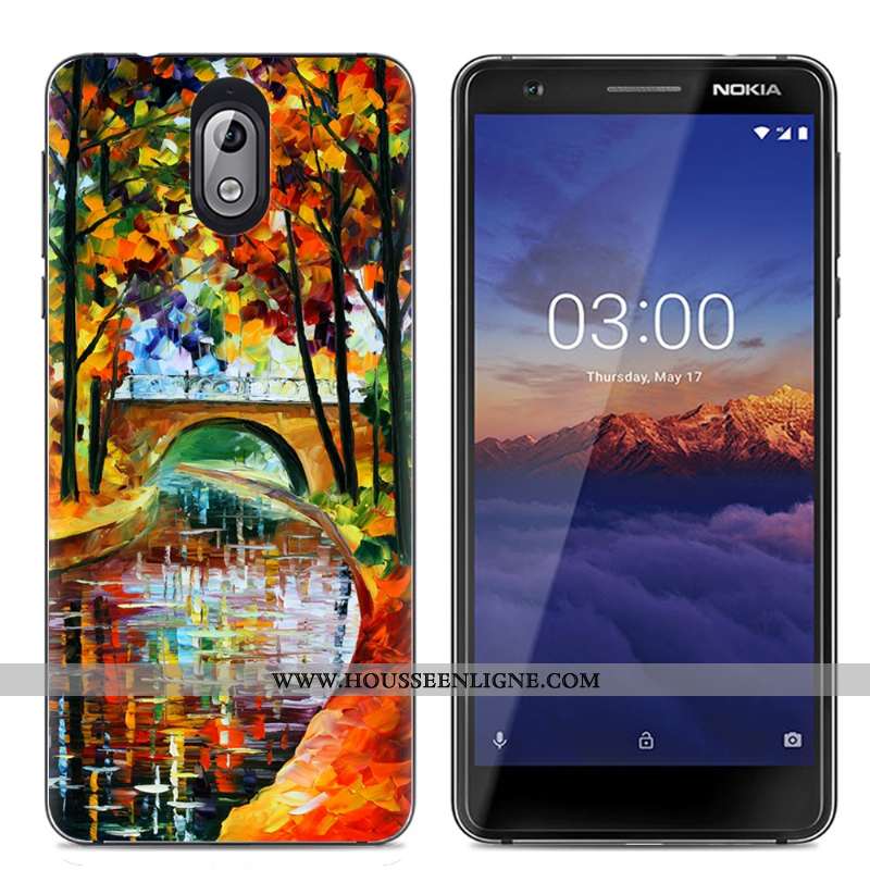 Étui Nokia 3.1 Protection Transparent Téléphone Portable Coque Créatif Multicolore Coloré