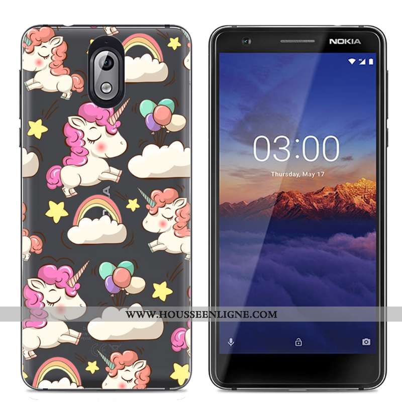 Étui Nokia 3.1 Protection Transparent Téléphone Portable Coque Créatif Multicolore Coloré