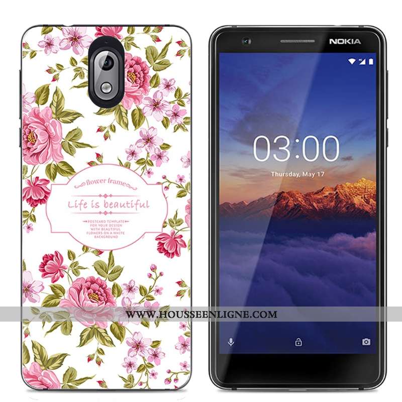 Étui Nokia 3.1 Protection Transparent Téléphone Portable Coque Créatif Multicolore Coloré