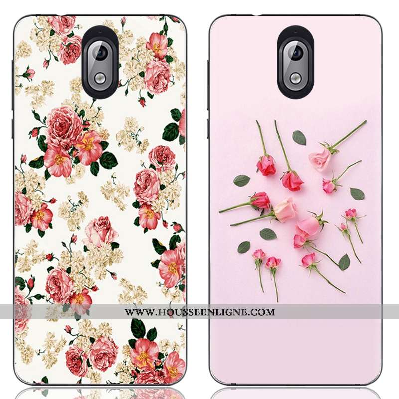 Étui Nokia 3.1 Protection Transparent Téléphone Portable Coque Créatif Multicolore Coloré