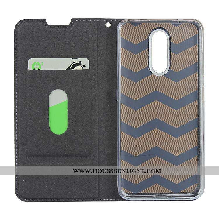 Étui Nokia 3.2 Cuir Protection Téléphone Portable Bleu Incassable Clamshell