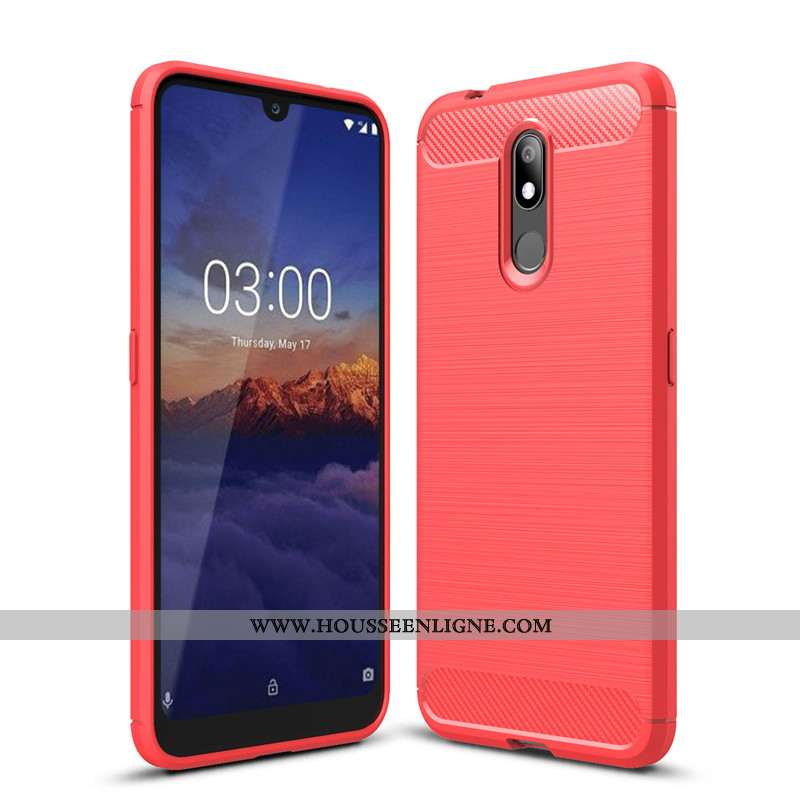 Étui Nokia 3.2 Fluide Doux Silicone Noir Fibre Tout Compris Protection