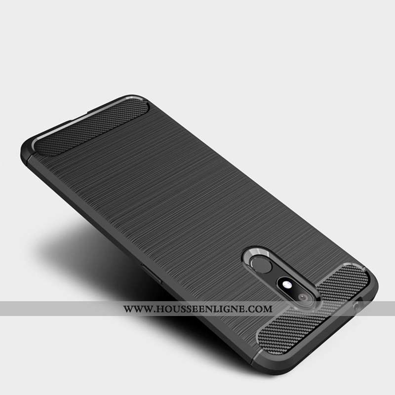 Étui Nokia 3.2 Fluide Doux Silicone Noir Fibre Tout Compris Protection