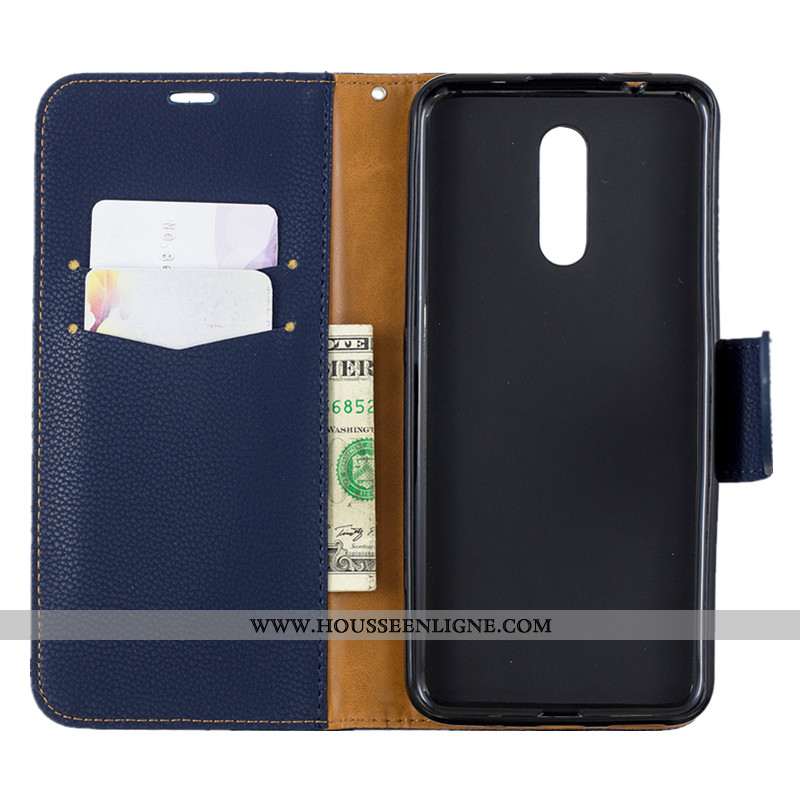 Étui Nokia 3.2 Portefeuille Cuir Nouveau Bleu Téléphone Portable Tout Compris Housse