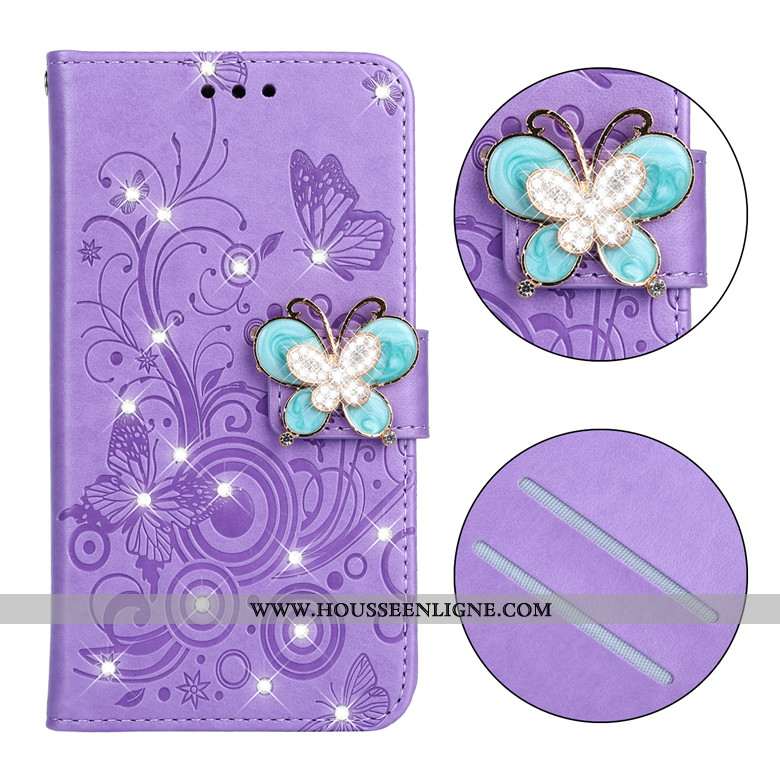 Étui Nokia 3.2 Protection Cuir Tout Compris Téléphone Portable Fluide Doux Coque Violet