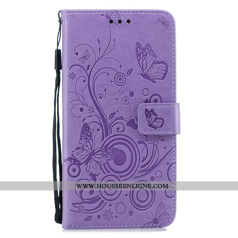 Étui Nokia 3.2 Protection Cuir Tout Compris Téléphone Portable Fluide Doux Coque Violet