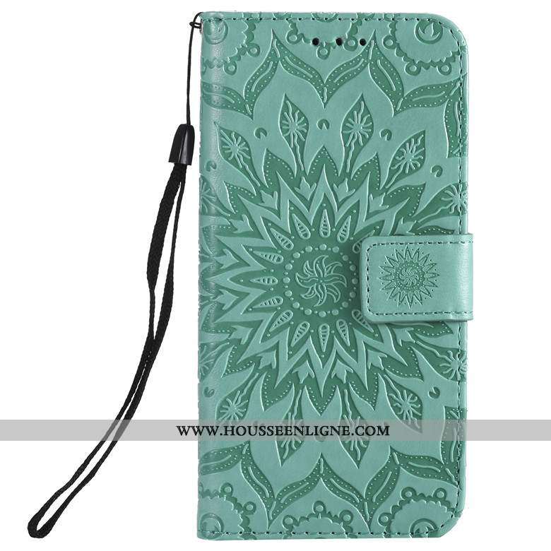 Étui Nokia 4.2 Cuir Protection Vert Téléphone Portable Coque Verte