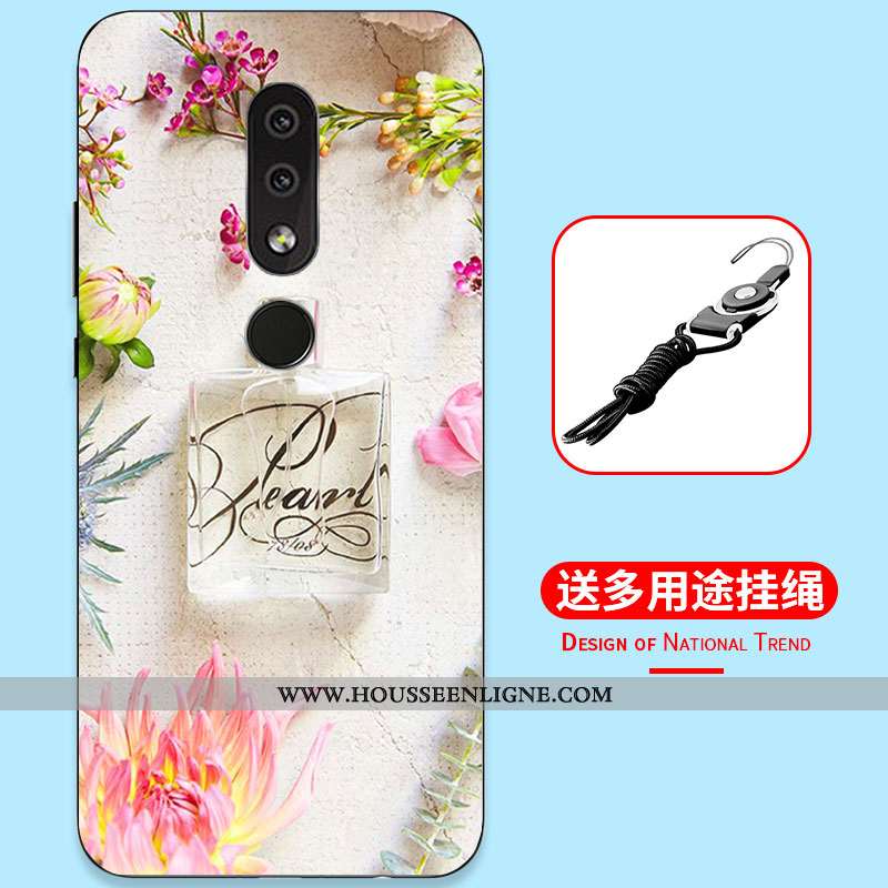 Étui Nokia 4.2 Dessin Animé Fluide Doux Tout Compris Simple Incassable Silicone Bleu Foncé