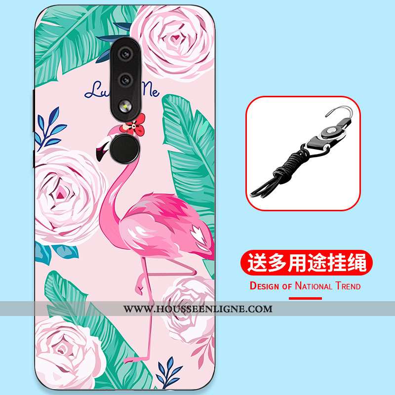 Étui Nokia 4.2 Dessin Animé Fluide Doux Tout Compris Simple Incassable Silicone Bleu Foncé