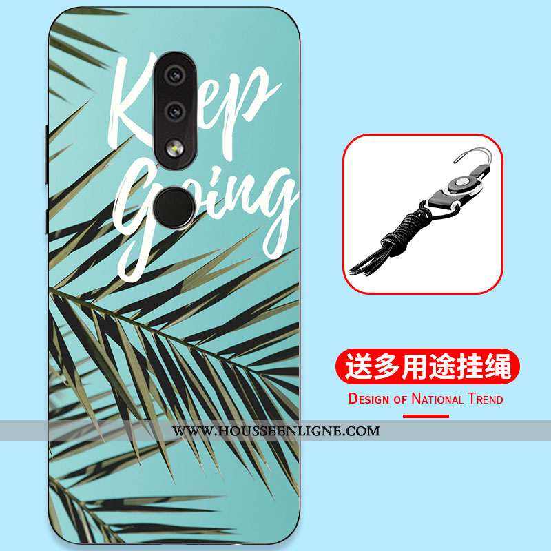 Étui Nokia 4.2 Dessin Animé Fluide Doux Tout Compris Simple Incassable Silicone Bleu Foncé