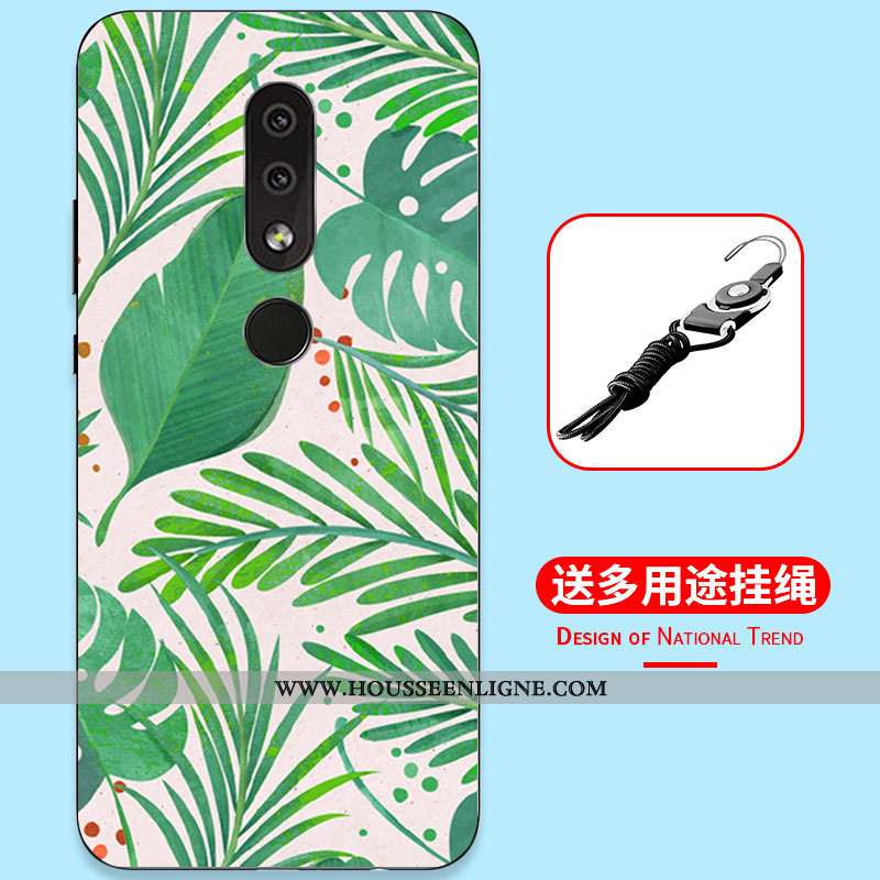 Étui Nokia 4.2 Dessin Animé Fluide Doux Tout Compris Simple Incassable Silicone Bleu Foncé