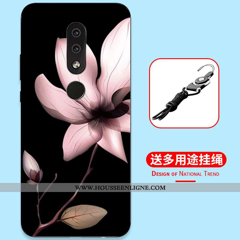 Étui Nokia 4.2 Dessin Animé Fluide Doux Tout Compris Simple Incassable Silicone Bleu Foncé