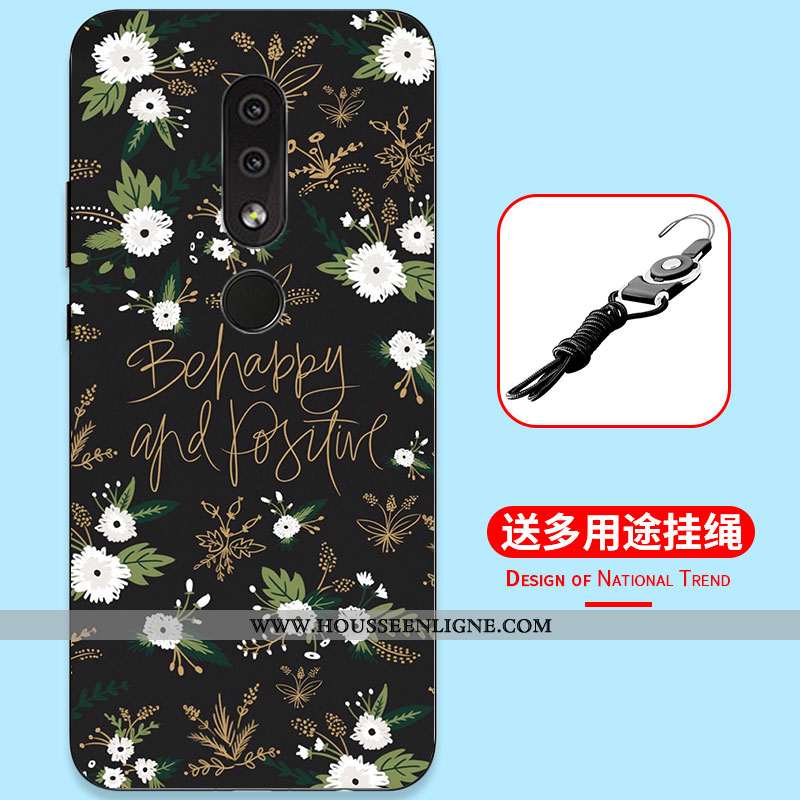 Étui Nokia 4.2 Dessin Animé Fluide Doux Tout Compris Simple Incassable Silicone Bleu Foncé