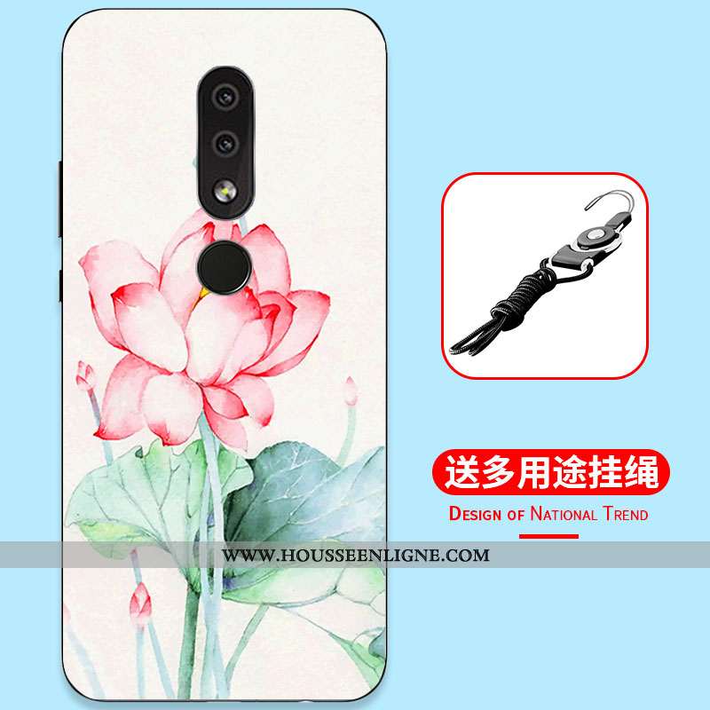 Étui Nokia 4.2 Dessin Animé Fluide Doux Tout Compris Simple Incassable Silicone Bleu Foncé
