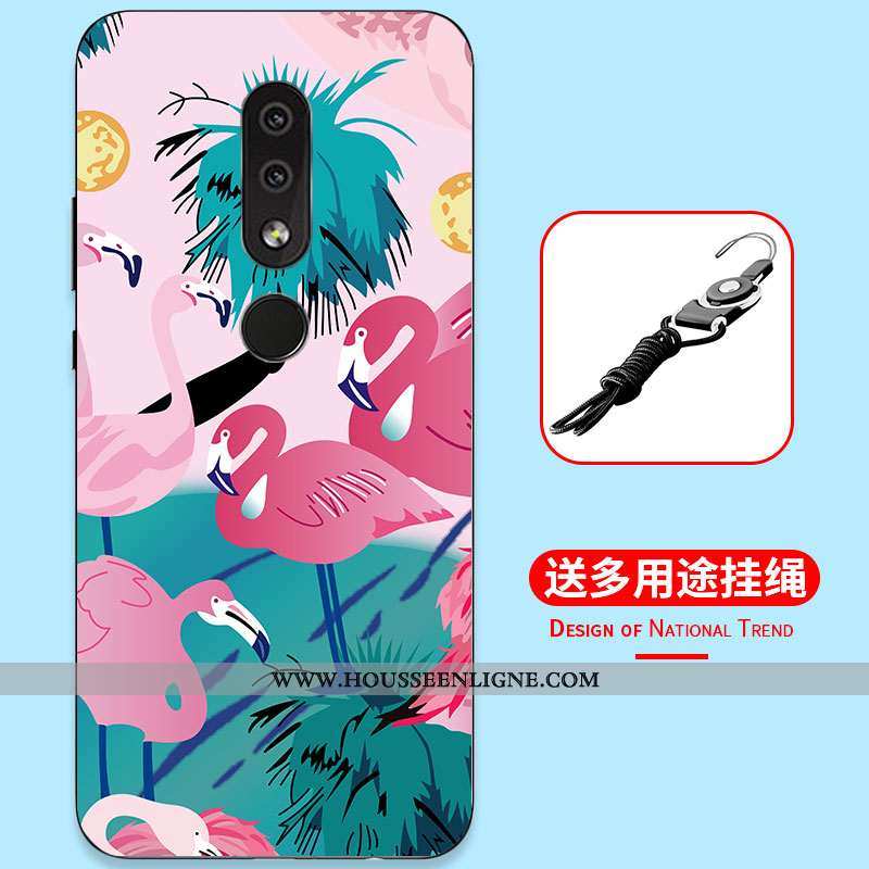 Étui Nokia 4.2 Dessin Animé Fluide Doux Tout Compris Simple Incassable Silicone Bleu Foncé