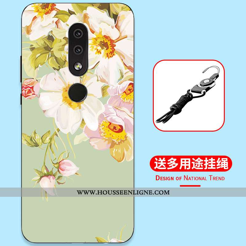 Étui Nokia 4.2 Dessin Animé Fluide Doux Tout Compris Simple Incassable Silicone Bleu Foncé