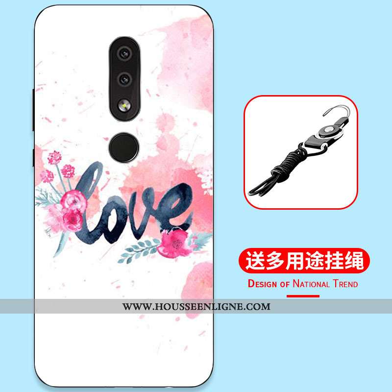 Étui Nokia 4.2 Dessin Animé Fluide Doux Tout Compris Simple Incassable Silicone Bleu Foncé