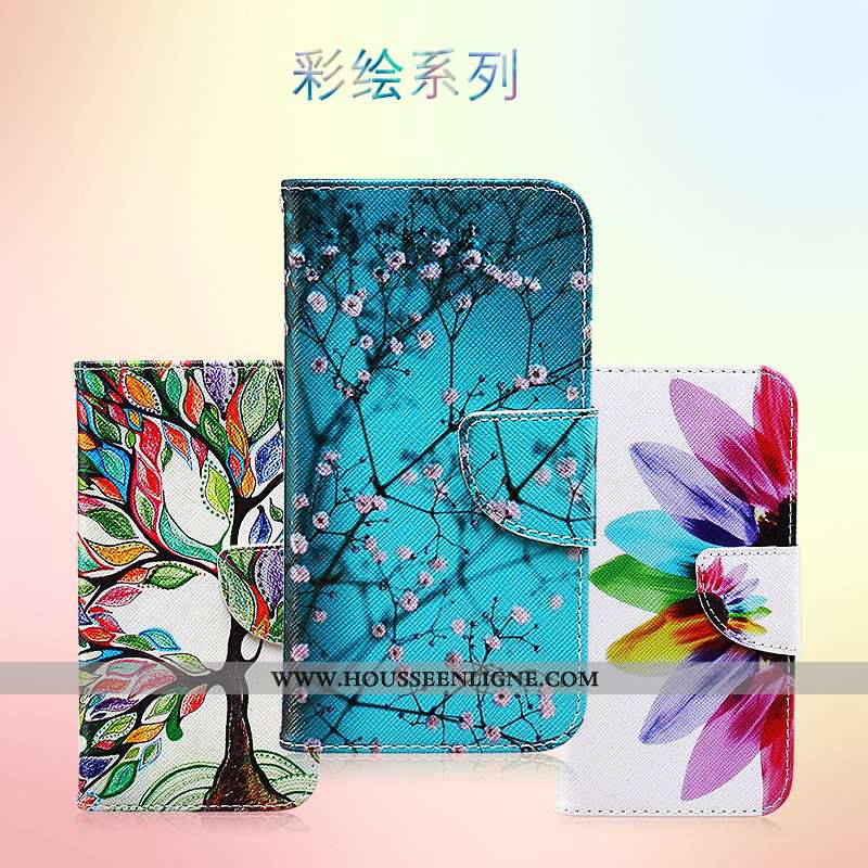 Étui Nokia 5.1 Dessin Animé Cuir Protection Téléphone Portable Multicolore Peinture Coloré