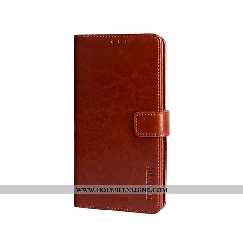 Étui Nokia 5.1 Plus Cuir Protection Portefeuille Housse Rouge Téléphone Portable