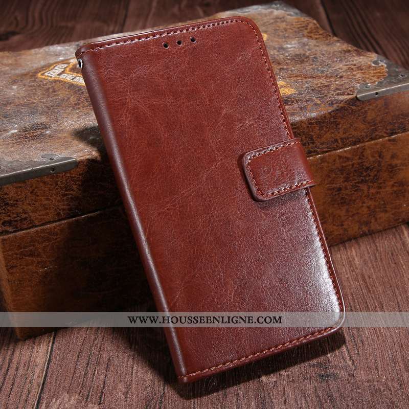 Étui Nokia 5.1 Plus Cuir Protection Portefeuille Housse Rouge Téléphone Portable