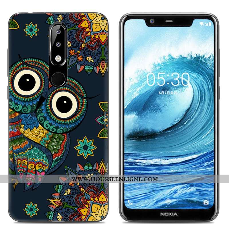 Étui Nokia 5.1 Plus Dessin Animé Fluide Doux Protection Créatif Téléphone Portable Incassable Rose