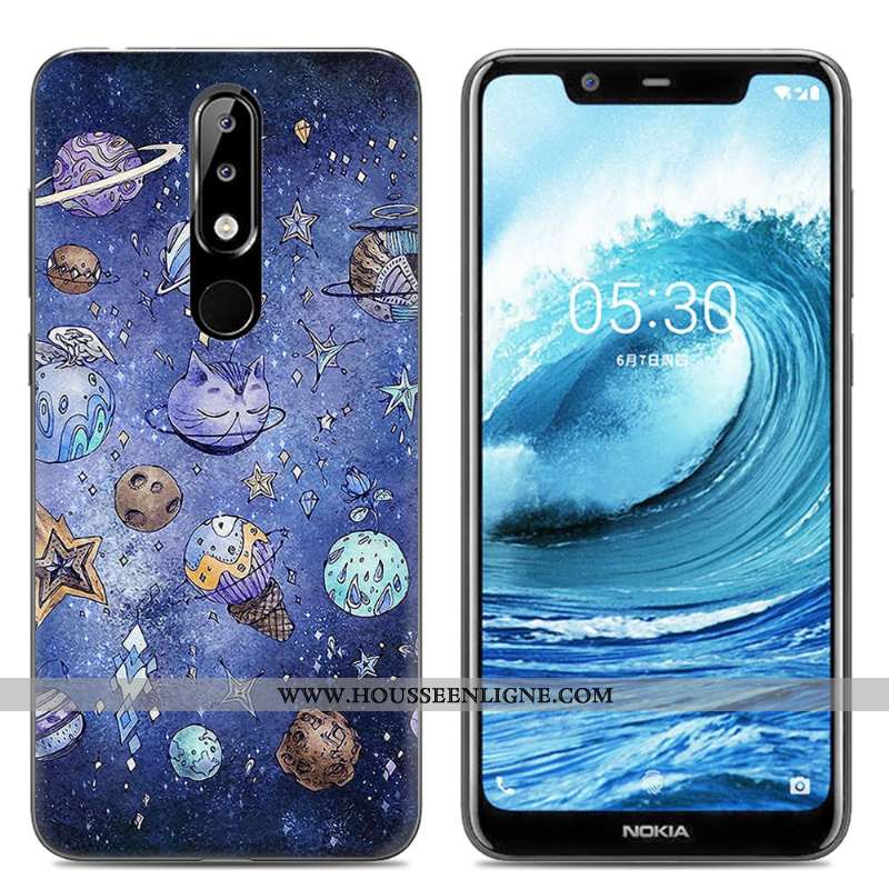 Étui Nokia 5.1 Plus Dessin Animé Fluide Doux Protection Créatif Téléphone Portable Incassable Rose