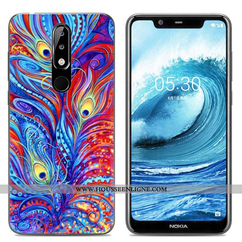 Étui Nokia 5.1 Plus Dessin Animé Fluide Doux Protection Créatif Téléphone Portable Incassable Rose