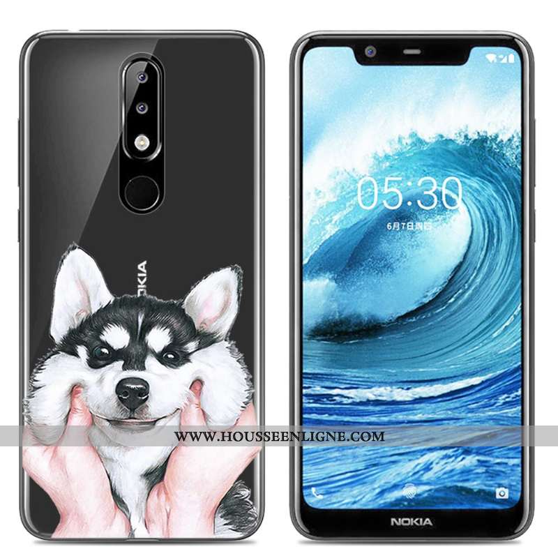 Étui Nokia 5.1 Plus Dessin Animé Fluide Doux Protection Créatif Téléphone Portable Incassable Rose