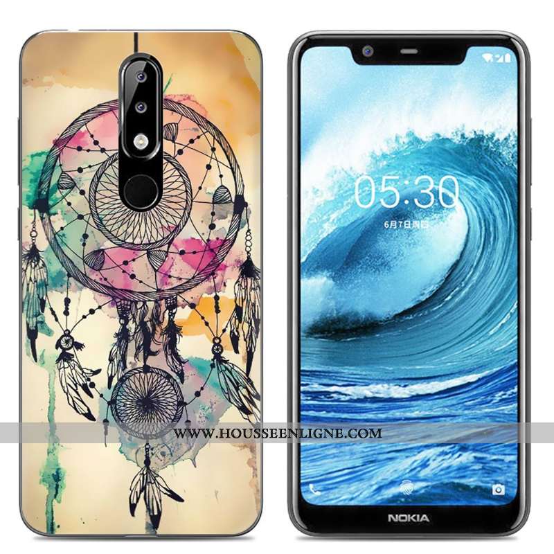 Étui Nokia 5.1 Plus Dessin Animé Fluide Doux Protection Créatif Téléphone Portable Incassable Rose