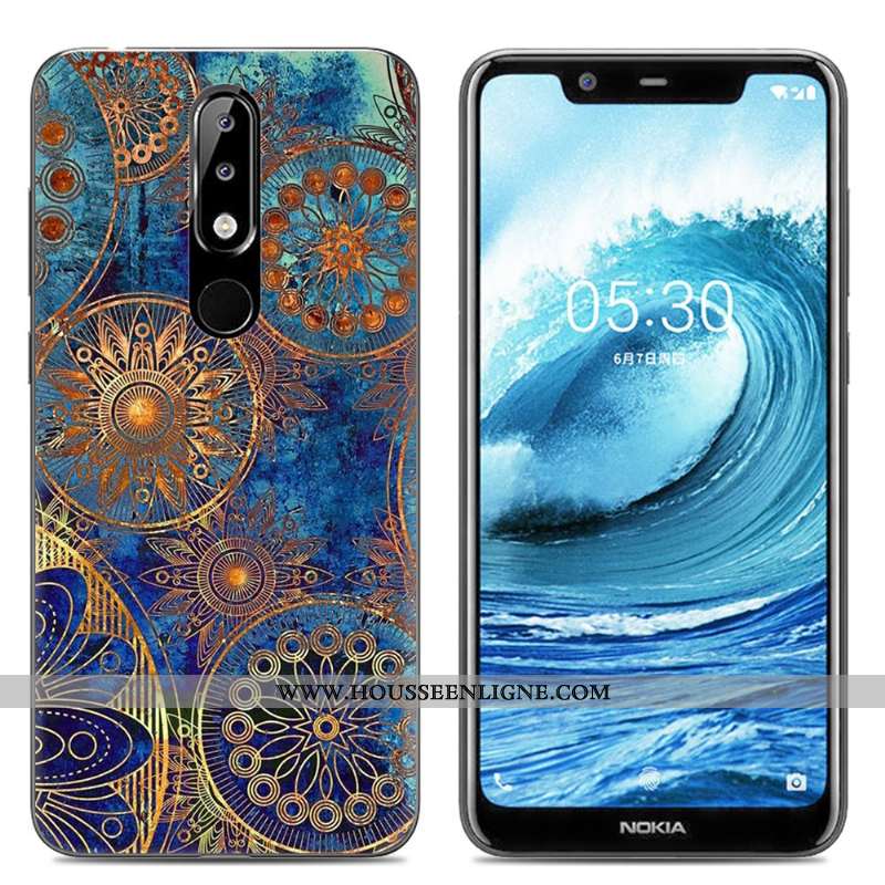 Étui Nokia 5.1 Plus Dessin Animé Fluide Doux Protection Créatif Téléphone Portable Incassable Rose