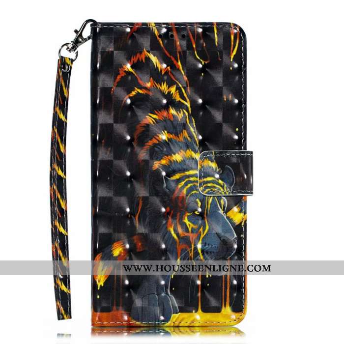 Étui Nokia 5.1 Plus Portefeuille Dessin Animé Mignonne Téléphone Portable 2020 Noir